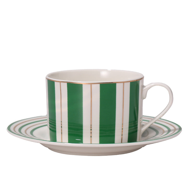 NORDIC STRIPE CERAMIC CUP & SAUCER