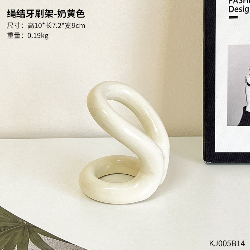 KNOT CERAMIC STORAGE HOLDER