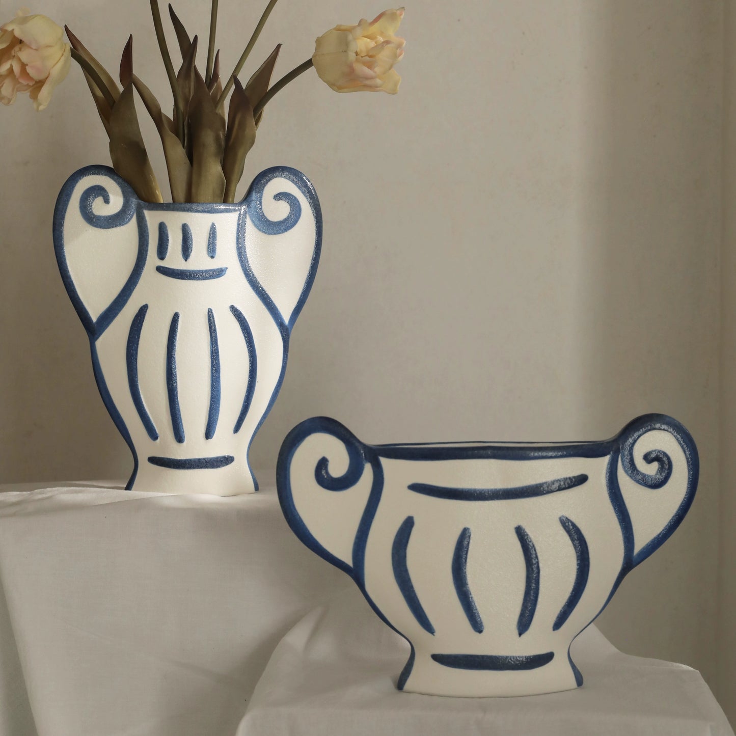 GREEK STYLE PAINTED CERAMIC VASE