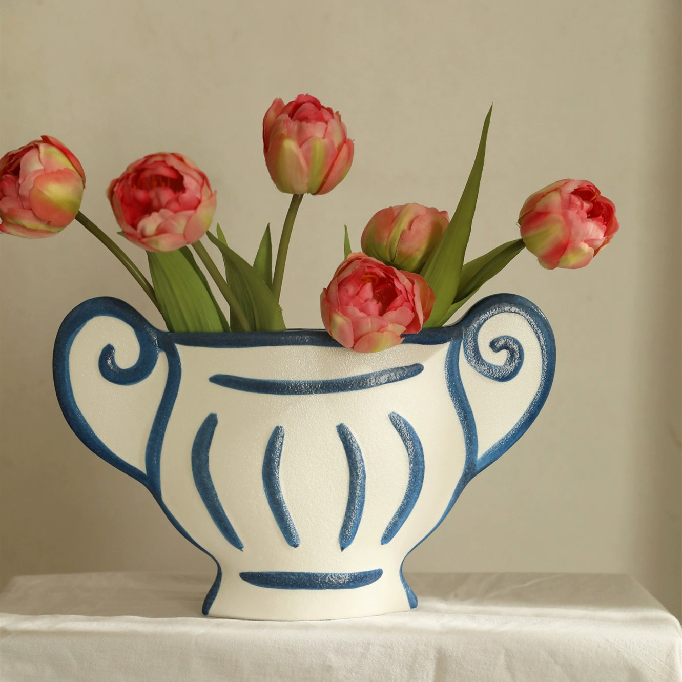 GREEK STYLE PAINTED CERAMIC VASE