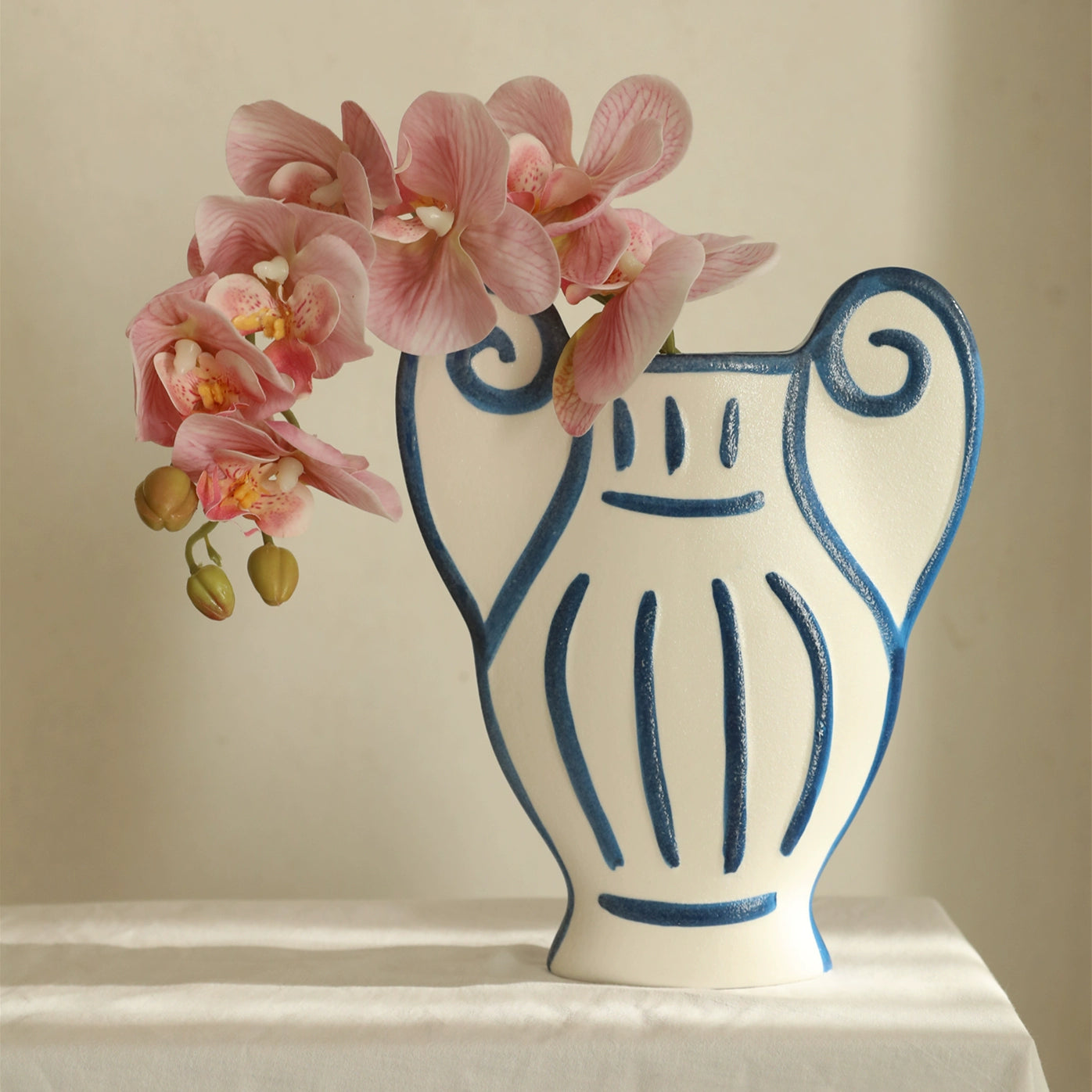 GREEK STYLE PAINTED CERAMIC VASE